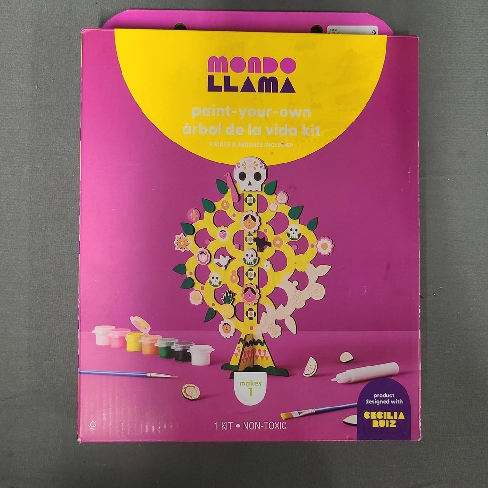 Mondo‎ Llama Paint-Your-Own Arbol De La Vida Kit - New - Set of 2